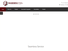 Tablet Screenshot of basdensteel.com